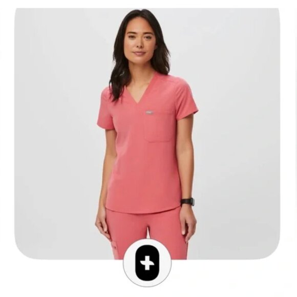 Figs Catarina Scrub Top. Desert Rose XXL - Picture 1 of 3